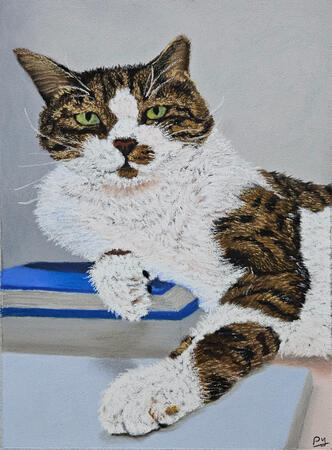 "Boss Bob" soft pastel painting